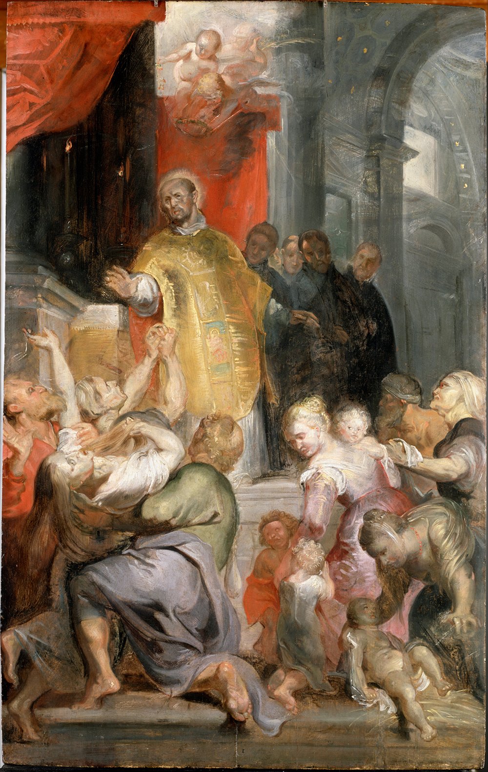 Cuadro Los Milagros de San Ignacio de Loyola de Rubens: inspira solemnidad y arte en casa