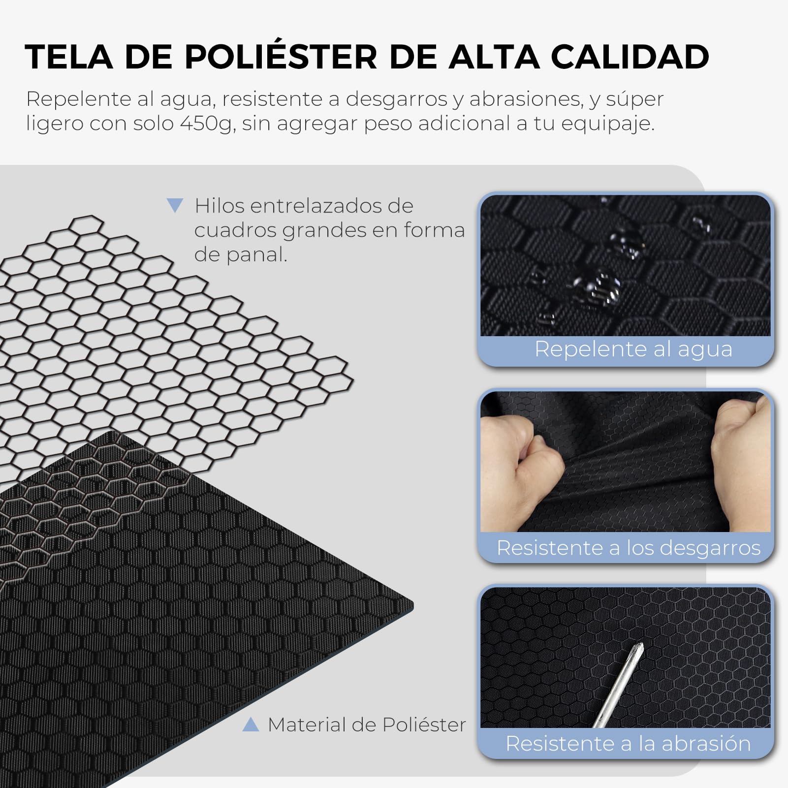 Fmeida Bolsa de Viaje Grande 65L con Compartimento para Zapatos, Plegable Bolsa Viaje Impermeable Ligera Bolsas de Viaje para Hombre y Mujer - Negro