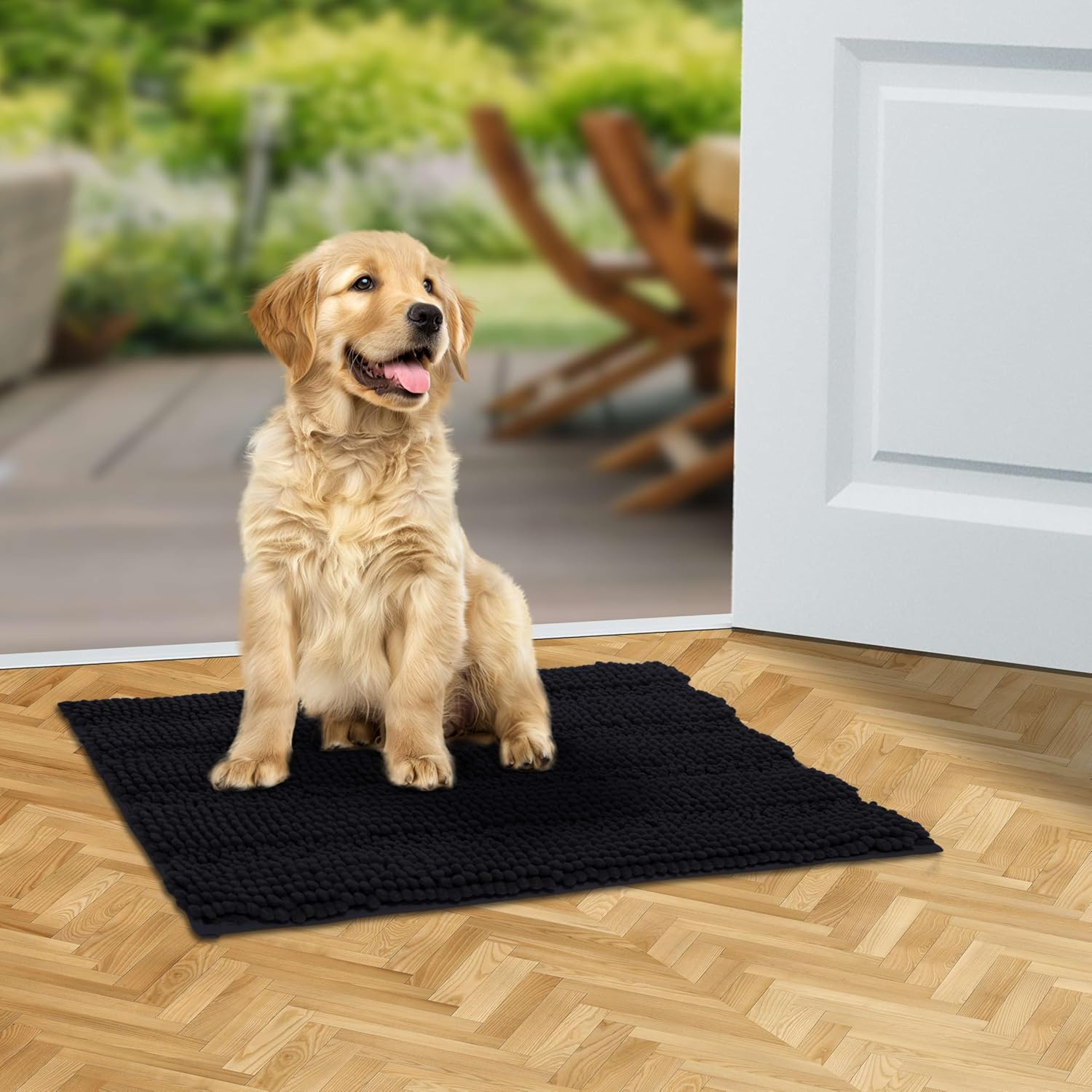 Trahefa Dog Door Mat for Muddy Paws with Good Water