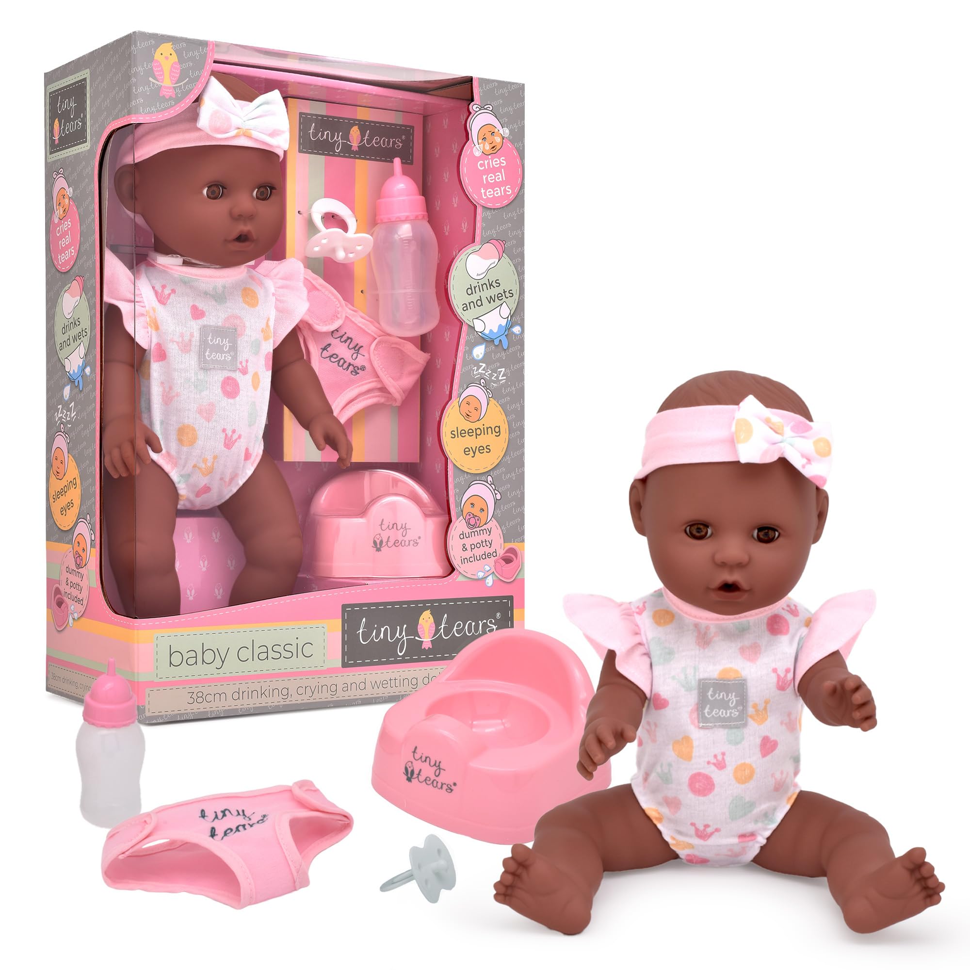 Amazon.com: John Adams | Tiny Tears - Baby Classic - 38cm Crying