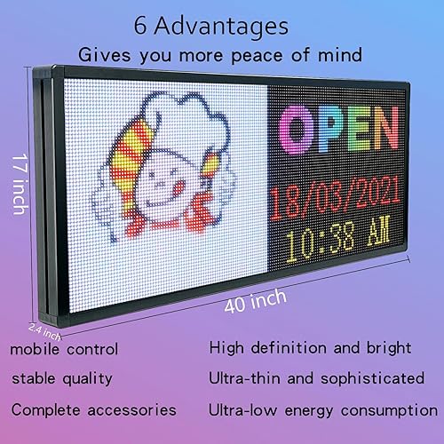 Miniatura 9 de P6 programable Led Sign Custom Scrolling Señales digitales al aire libre para empresas Pantalla de visualización Tablero de mensajes electrónicos