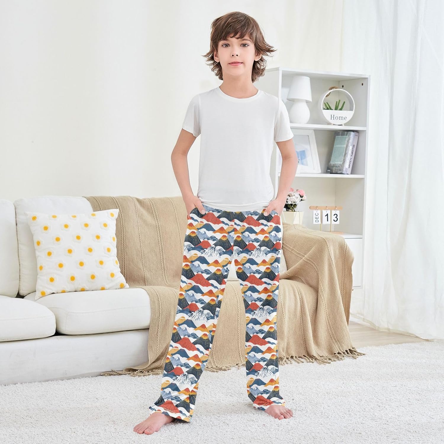ALAZA Pajama Lounge Pants Long Sleep Pajama Bottoms with Pockets - Image 6