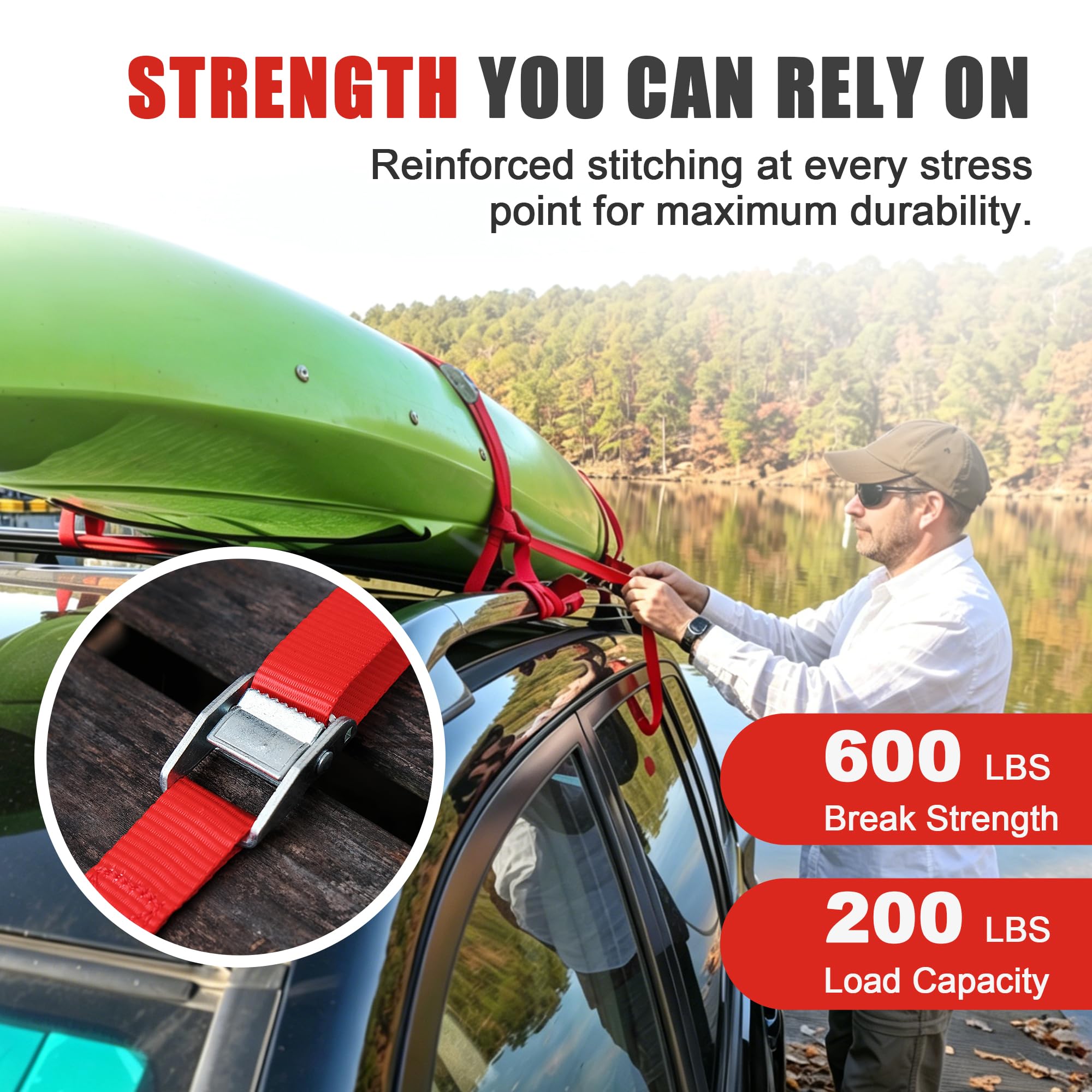 AWELCRAFT Cam Buckle Straps - 8 Pack -2 AWELCRAFT Cam Buckle Straps - 8 Pack -2