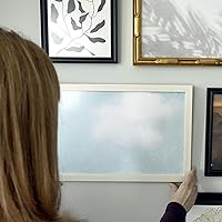 Vista 5 de Marco de madera maciza de trigo blanco de 28 x 28 pulgadas, ancho de moldeo de 0.75 pulgadas, profundidad interior de 0.5 pulgadas, marco de fotos