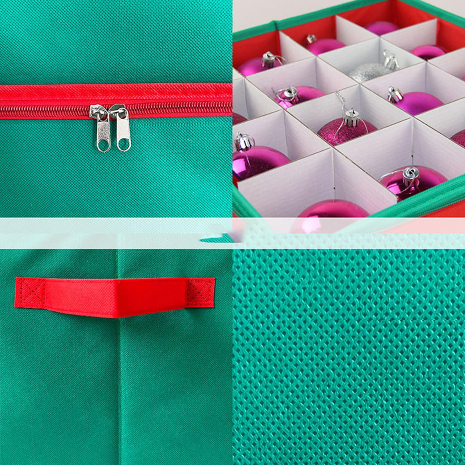 Ornament-Aufbewahrung Aufbewahrung und Verpackung für 64 Weihnachtskugeln