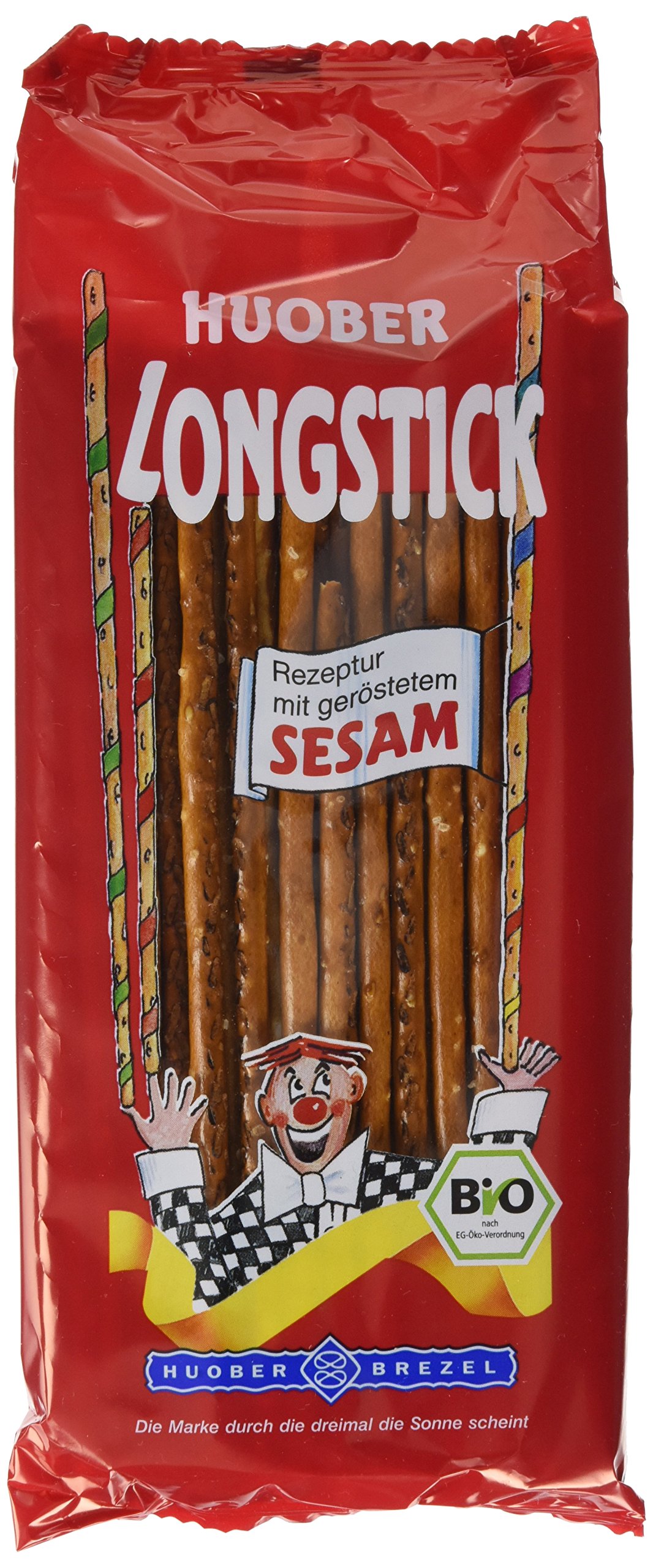 HUOBER Bio Longsticks, Sesam, 12er Pack (12 x 150 g)