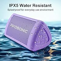 Vista 5 de Prosonic BT3 - Altavoz Bluetooth inalámbrico portátil con sonido estéreo de 10 W y refuerzo de graves - Sonido rico y graves intensos - Bluetooth