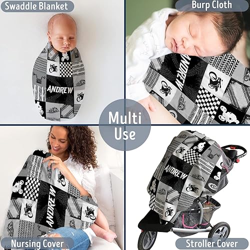 Miniatura 55 de Mantas de bebé personalizadas para niños, manta de motocicleta de bebé, mantas de bebé personalizadas, manta de bebé personalizada, manta de Nombre