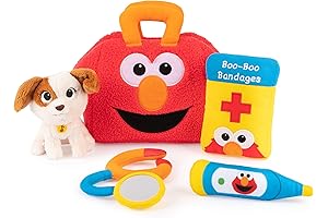 Elmo Car: GUND Sesame Street Official Furry Friends Forever Elmo & Tango Checkup Playset