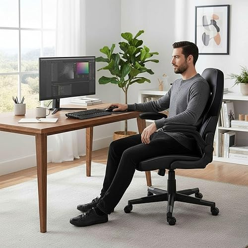 Miniatura 2 de SpawnSafe - Silla para videojuegos, altura ajustable, reposabrazos abatibles, giro de 360, negrogris