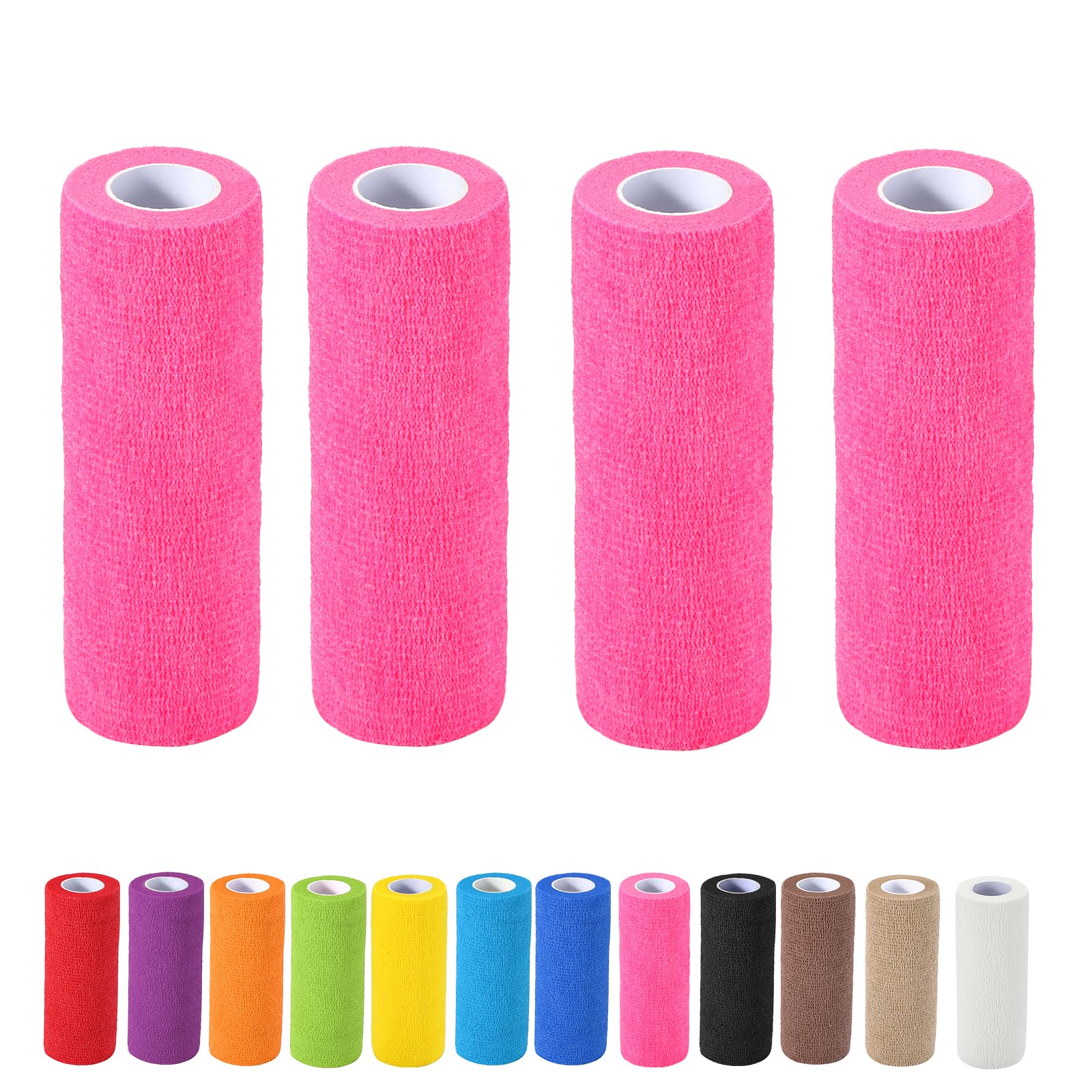 4 Pack Self Adhesive Bandage Wrap, 6 ln x 5 Yards Vet Wrap Tape, Skin — Amazon image 11