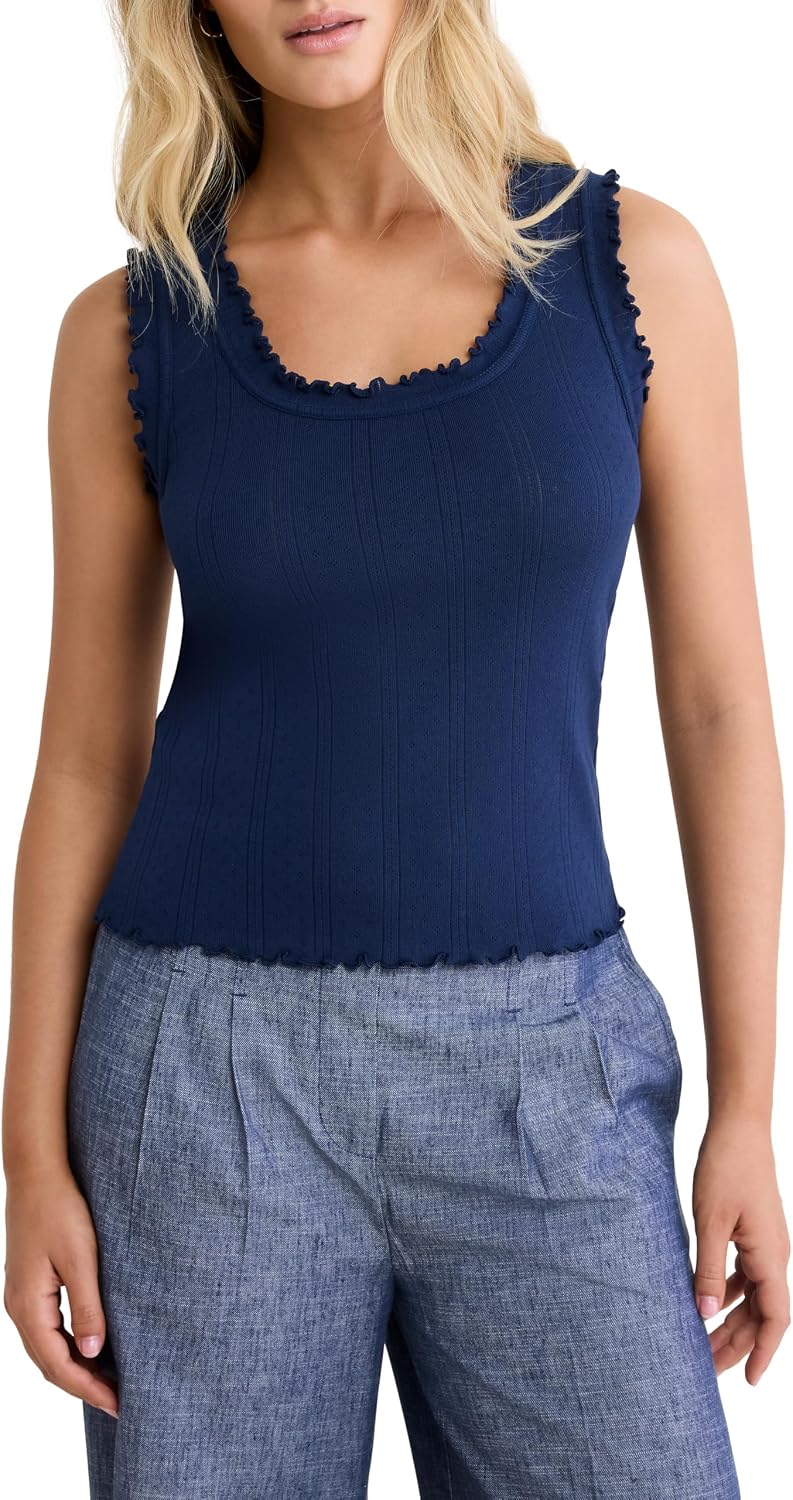 NIC+ZOE Pointelle Rib Ella Tank