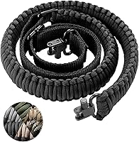 Vista 9 de CVLIFE Correa de Rifle 550 Paracord de 2 Puntos con Giratorio Tri-Lock para Caza y Exteriores