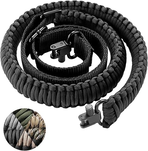 CVLIFE Eslinga para rifle 550 Paracord de 2 puntos con correa giratoria de tres cerraduras para caza y exteriores disponible en Yaxa Colombia