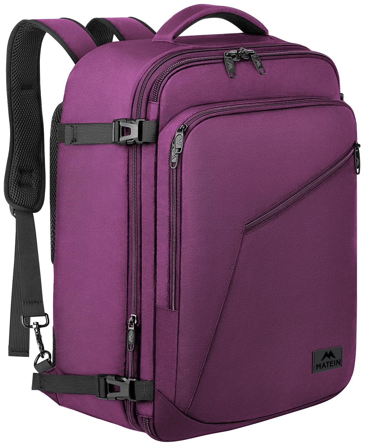 Travel Backpack for Women, Expandable Flight Approved Carry on Luggage Backpack, Water Resistant Lightweight Suitcase Daypack Large Weekender Bag for Business, Gift for Traveler, Purple-image-27