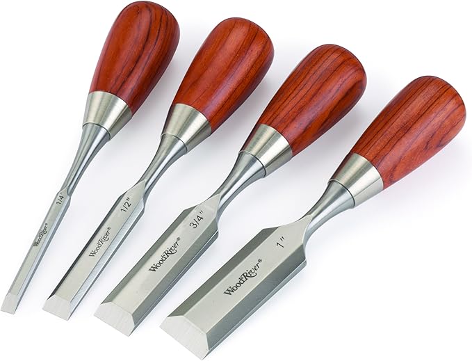 WoodRiver 4 Piece Butt Chisel Set Wood Chisels