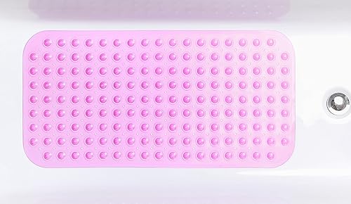 Miniatura 6 de Alfombrilla para bañera (largo, extra larga), Vinilo, Rosa Transparente, M