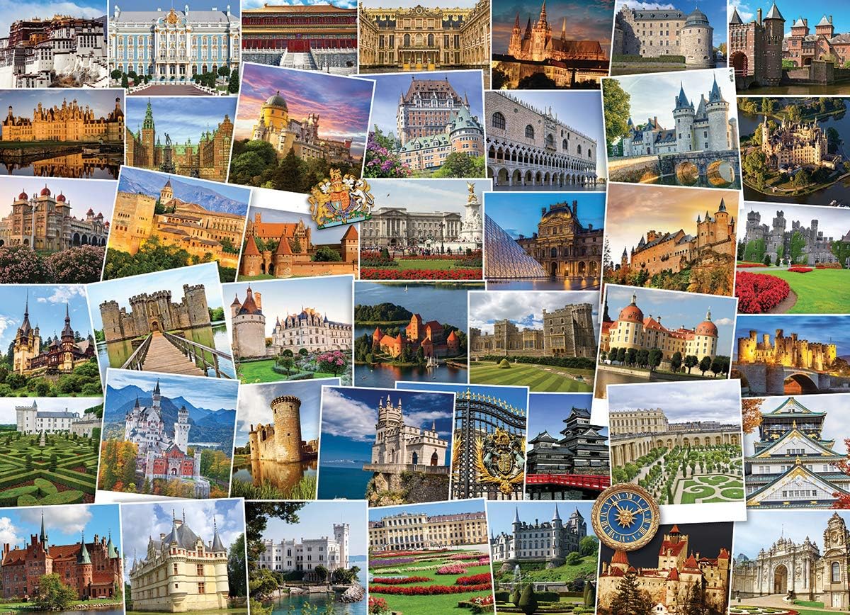 EuroGraphics Castles and Palaces Globetrotter Jigsaw Puzzle (1000 Piece) (6000-0762)