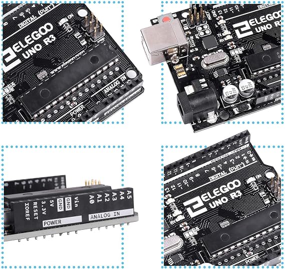 ELEGOO UNO R3 Microcontroller Board ATmega+328P ATMEGA+16U2 with USB Cable
