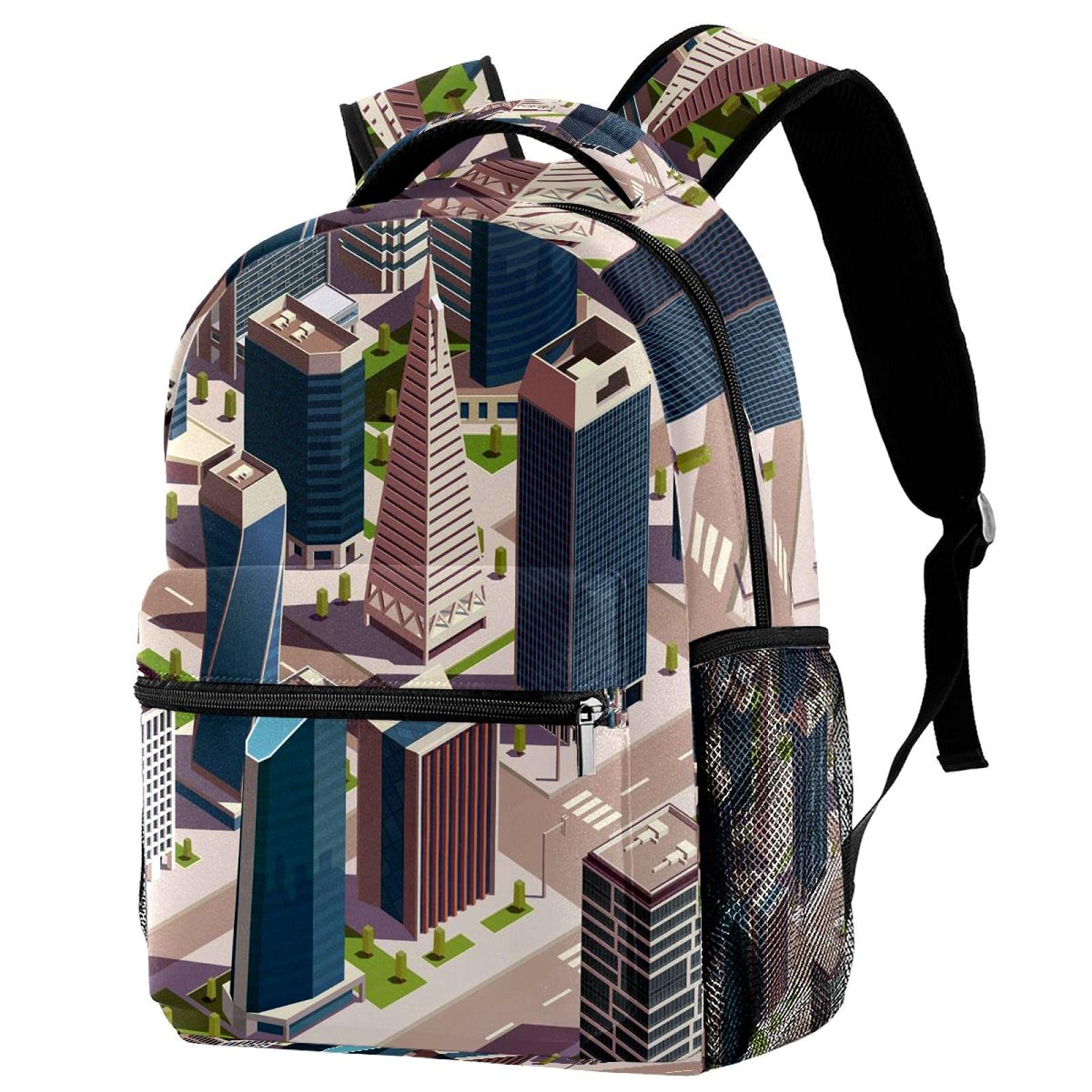 Sac à dos ordinateur portable grand format imprimé papillons