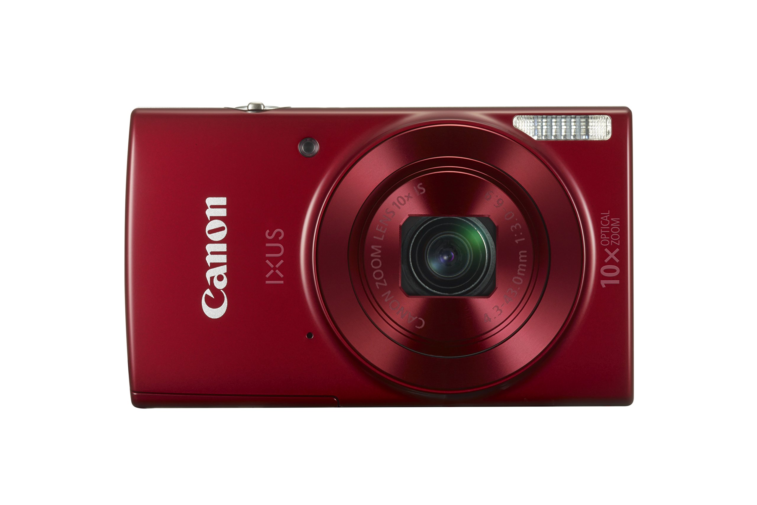 Canon IXUS 180 Compact Camera with 2.7-Inch LCD Screen - Red