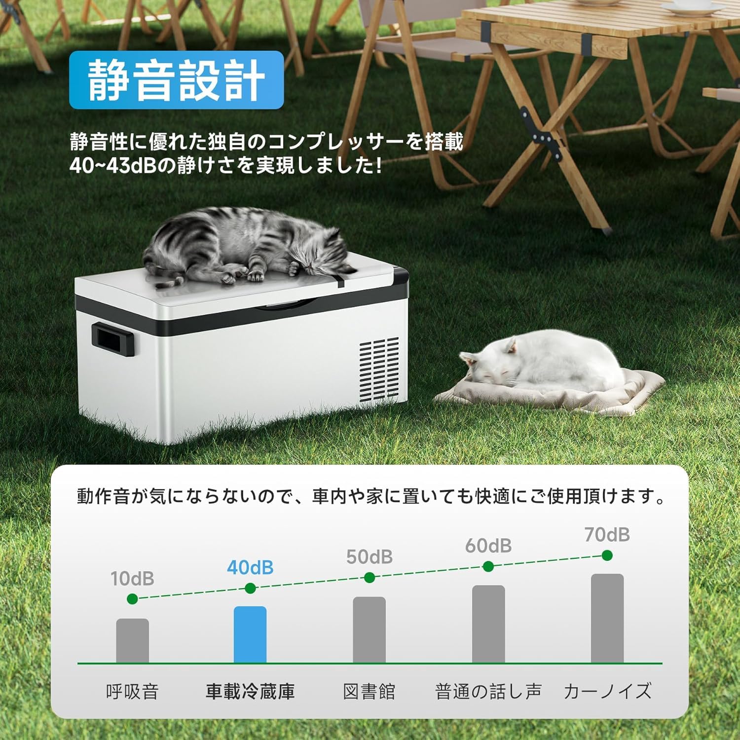 Teenook 19L 車載冷蔵庫 2WAY AC100V -22℃～20℃
