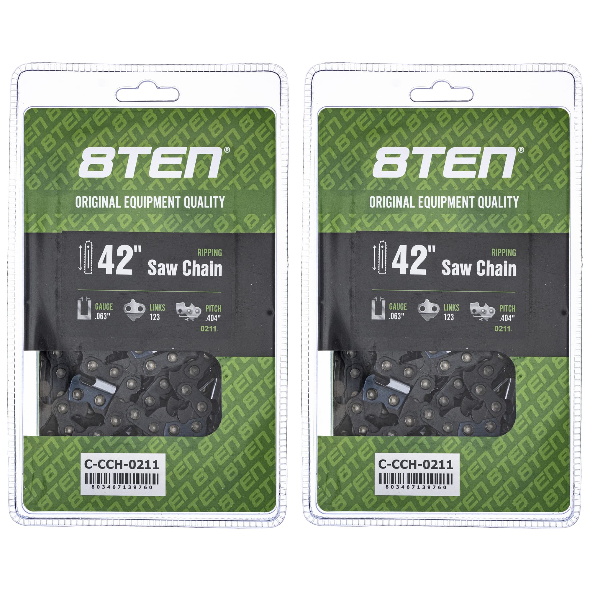 Amazon.com: 8TEN Ripping Chainsaw Chain 42 Inch .063 .404 123DL