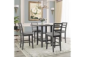 RITSU 5-Piece Counter Height Dining Set: Elevate Your Dining Experience