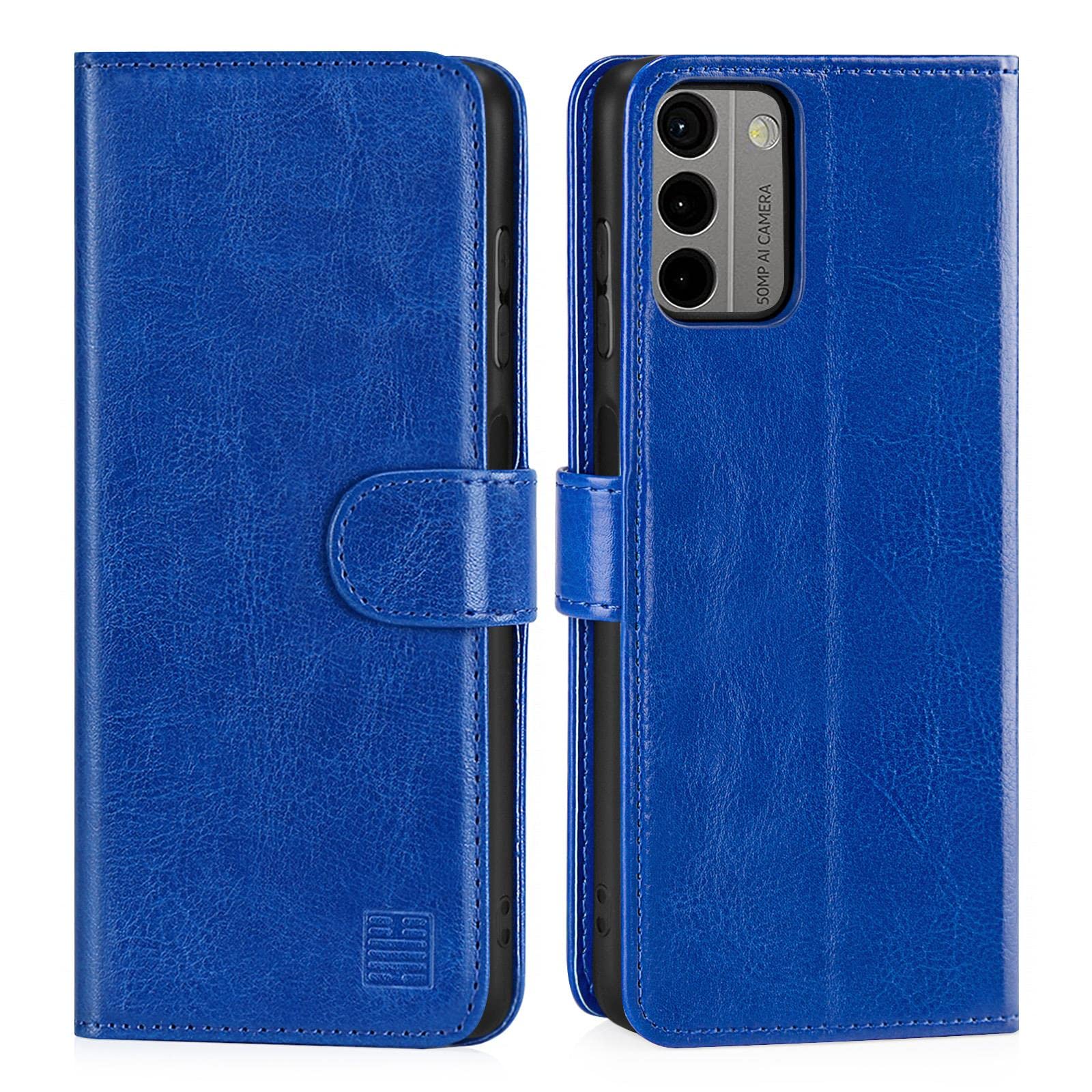 32nd PU Leder Flip Case Für Nokia X30 – Mit RFID-Schutz, Magnetverschluss, Kartenfächern & Standfuß (Blau)