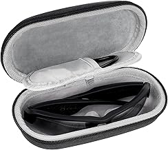 GEEKRIA Shield Smart Glasses Case Compatible with Razer Anzu, Meta Ray-Ban Wayfarer, Hard AR Protection, Replacement Travel Bag with Cable Storage