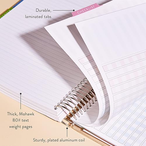 Miniatura 6 de Erin Condren Agenda de lecciones para profesores en espiral platino de 8.5 x 11 pulgadas (julio de 2023 a junio de 2024)  Cubierta clásica de Libros