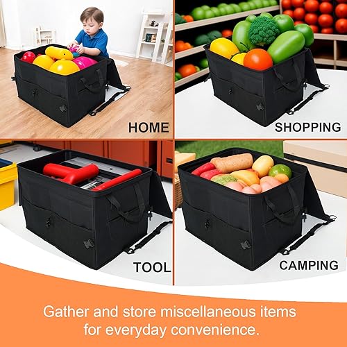 Miniatura 4 de HYPERAX Organizador de maletero de automóvil almacenamiento plegable con múltiples compartimentos para SUV, automóviles y accesorios de vehículos