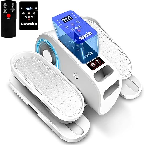 Under Desk Elliptical-Ellipse Leg Exerciser as Seen on Tv,Portable Silent Elliptical Machine for Seniors with Remote Control,12 Speeds & Mute Function,Manual & Auto Mode