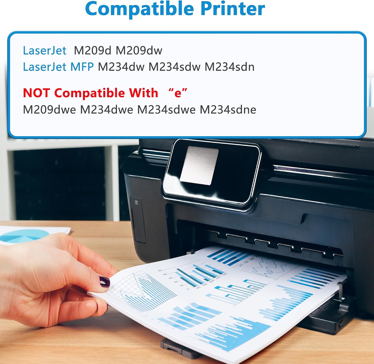 134A Black Toner Cartridges Replacement for HP 134 134X W1340A W1340X, Compatible with LaserJet Pro MFP M234dw M234sdn M234sdw Printers and LaserJet M209dw M209d Printers High Yield (2-Pack Black) image 2