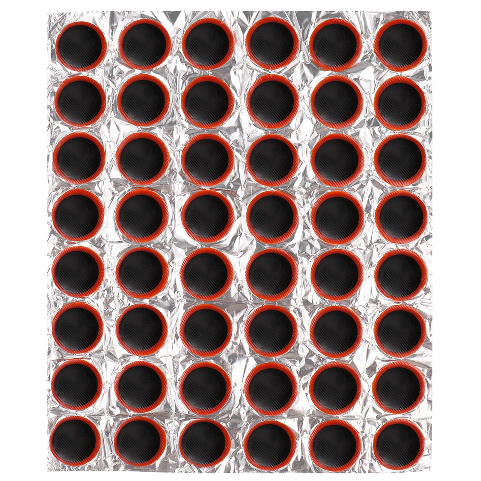 Didiseaon 48pcs Rubber Bike Tire Patches 30x30mm, Not Self-Adhesive Tire Patch Rubber Patch for Motor Bicycle Bike Tire Inner Tube Repair Kit