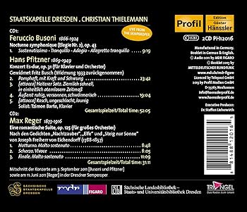 Amazon.co.jp: Edition Staatskapelle Dresden Vol. 34: Busoni