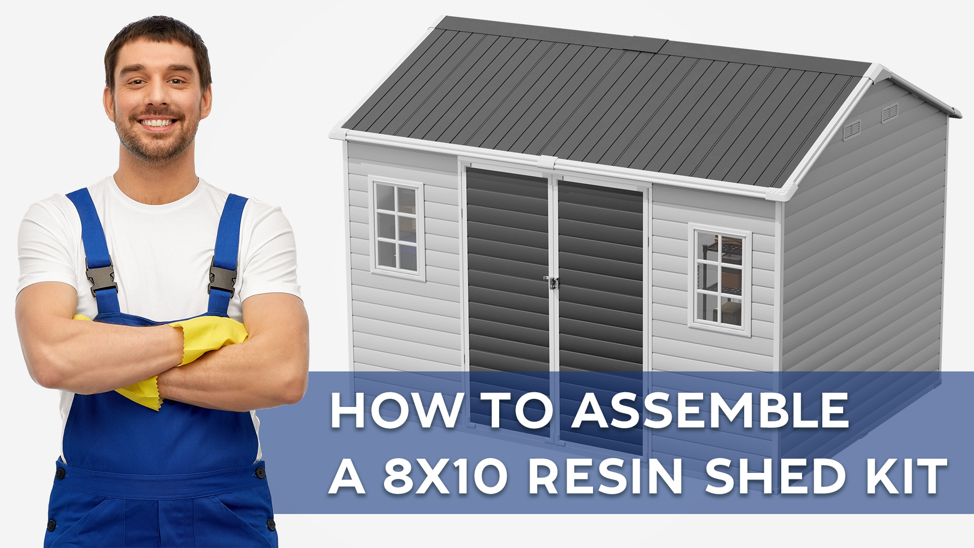 Amazon.com : CDCASA 10x8 FT Resin Storage Shed, Waterproof Extra