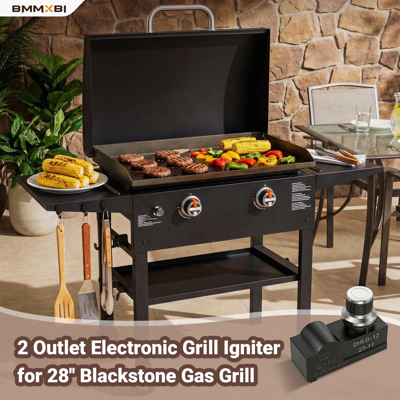 Amazon.com : BMMXBI 2 Outlet Electronic Grill Igniter Kit for