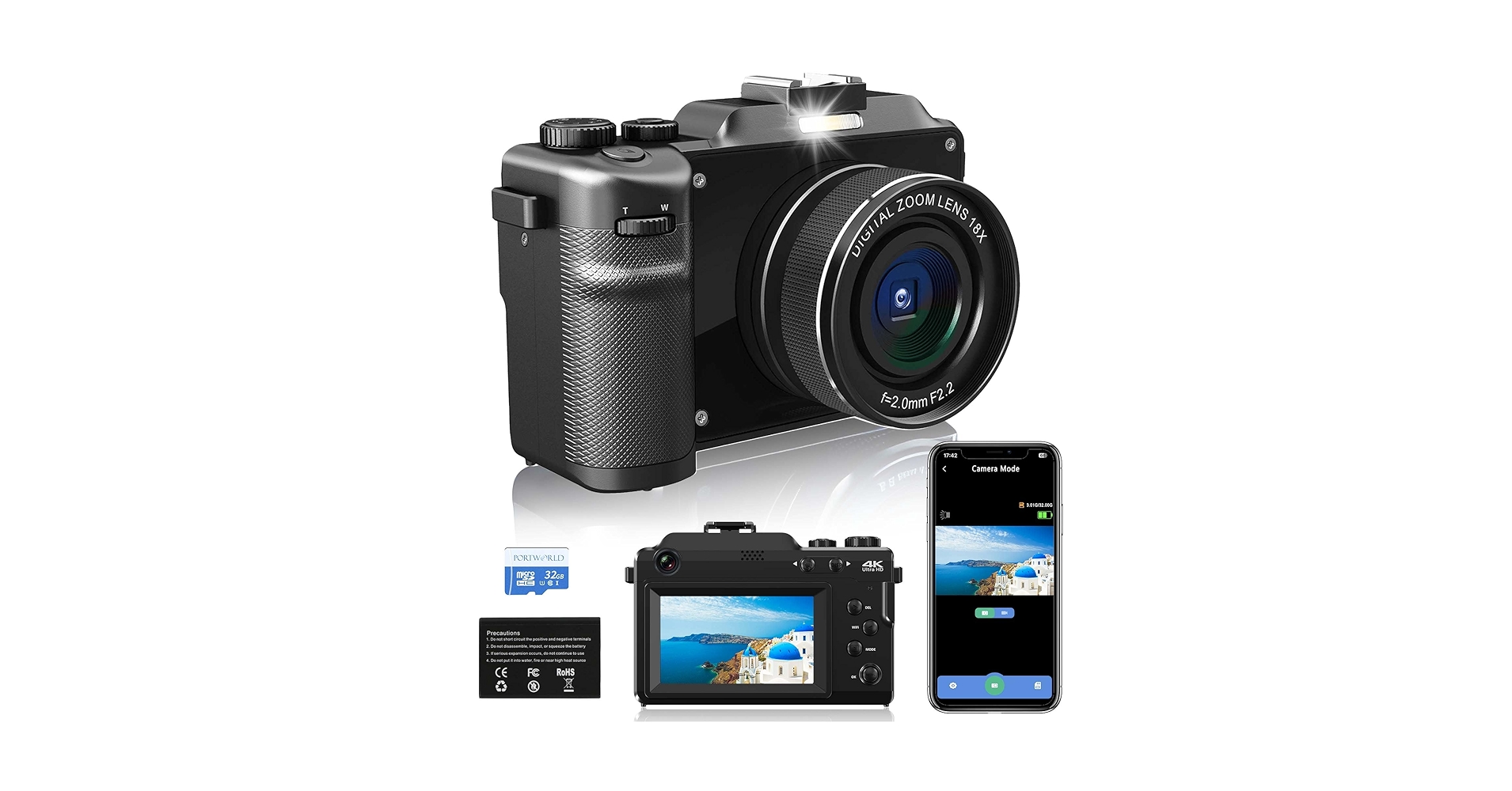 デジタルカメラ 4K Digital Camera 48MP Vlog Camera Amazon.com : 4K Digital Camera, 48MP Vlogging Camera with 3