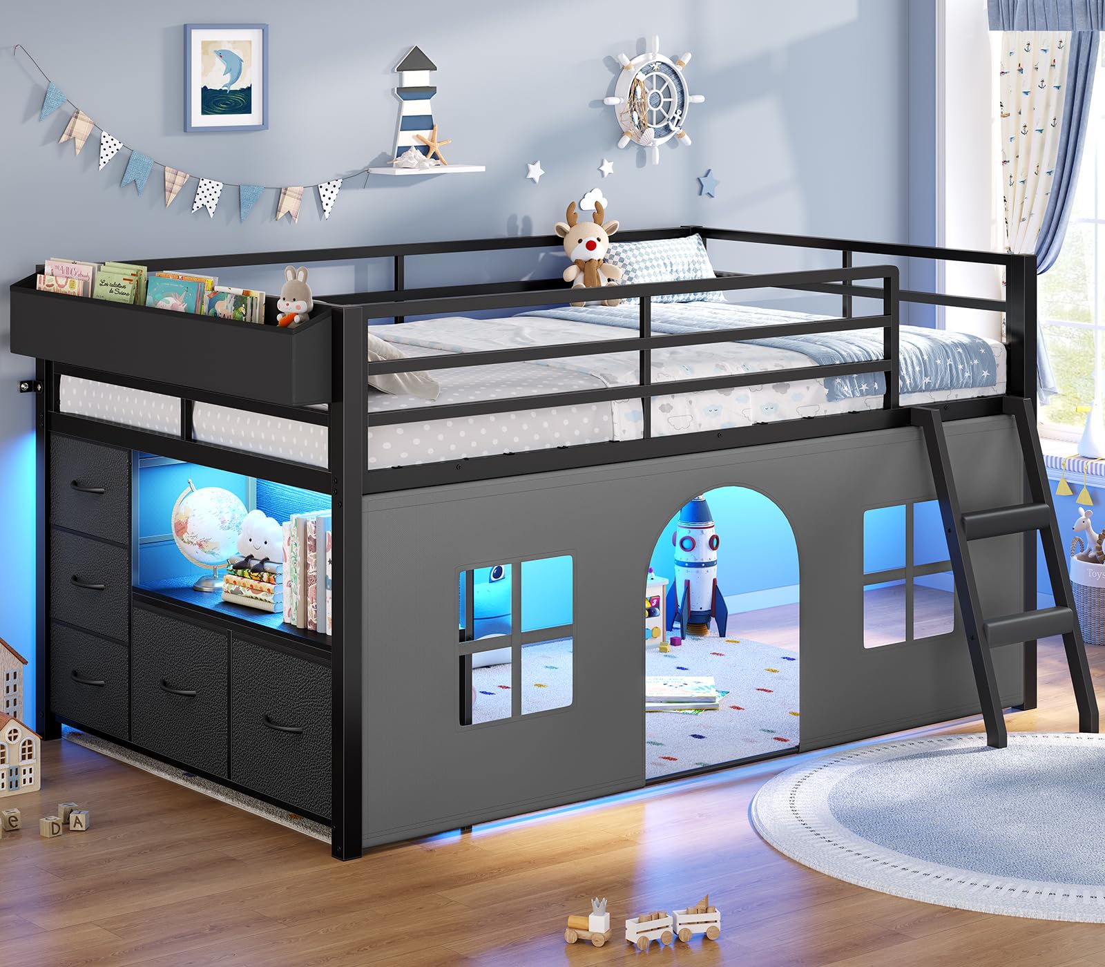 ADORNEVE Play Tent Loft Black