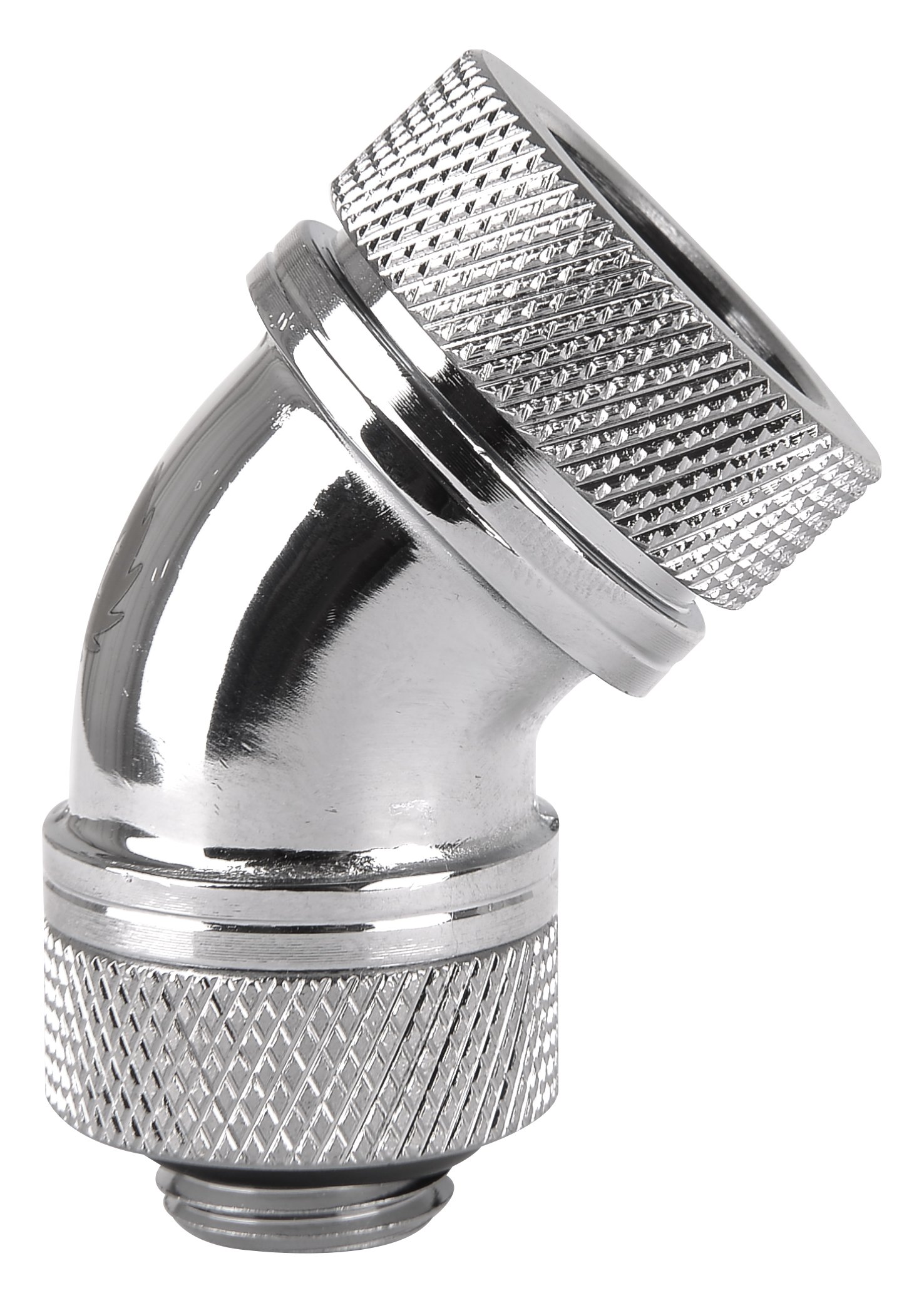 Thermaltake Pacific G1/4 PETG Tube 45-Degree 16mm für PC Wasserkühlungen Chrom
