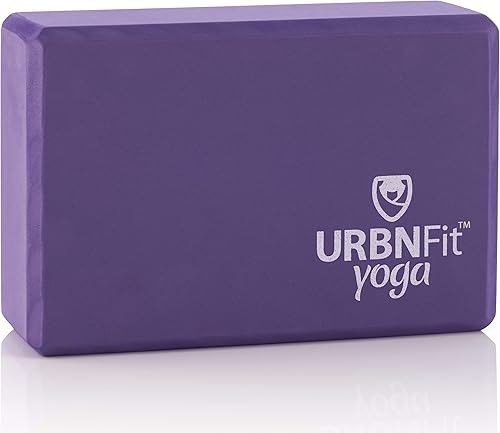 Miniatura 1 de URBNFit Bloques de yoga - Juego de 2 bloques de yoga de espuma resistente con correa para ejercicio, entrenamiento de pilates, estiramiento,