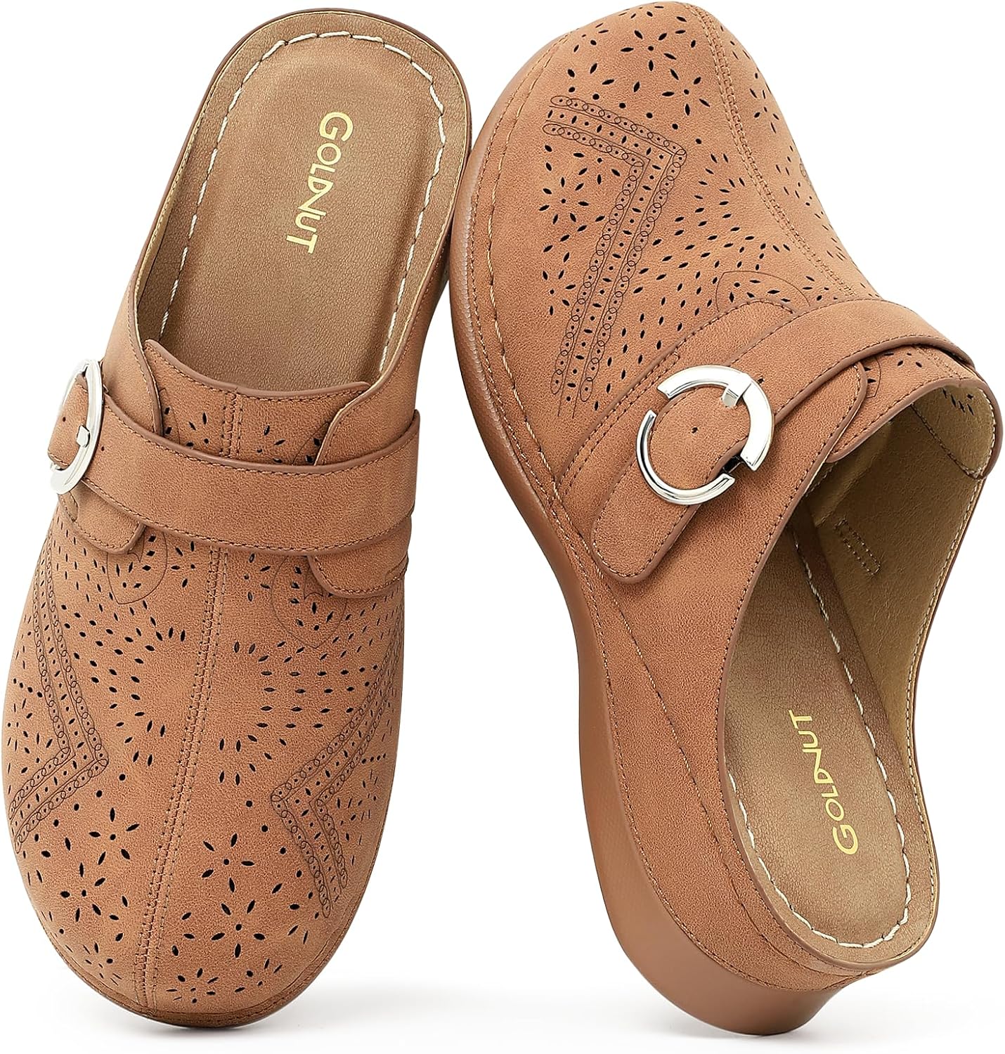 Comfortable Clogs for Women with Arch Support - Closed Toe Slip On Mules, All Day Wear Casual Dressy Shoes