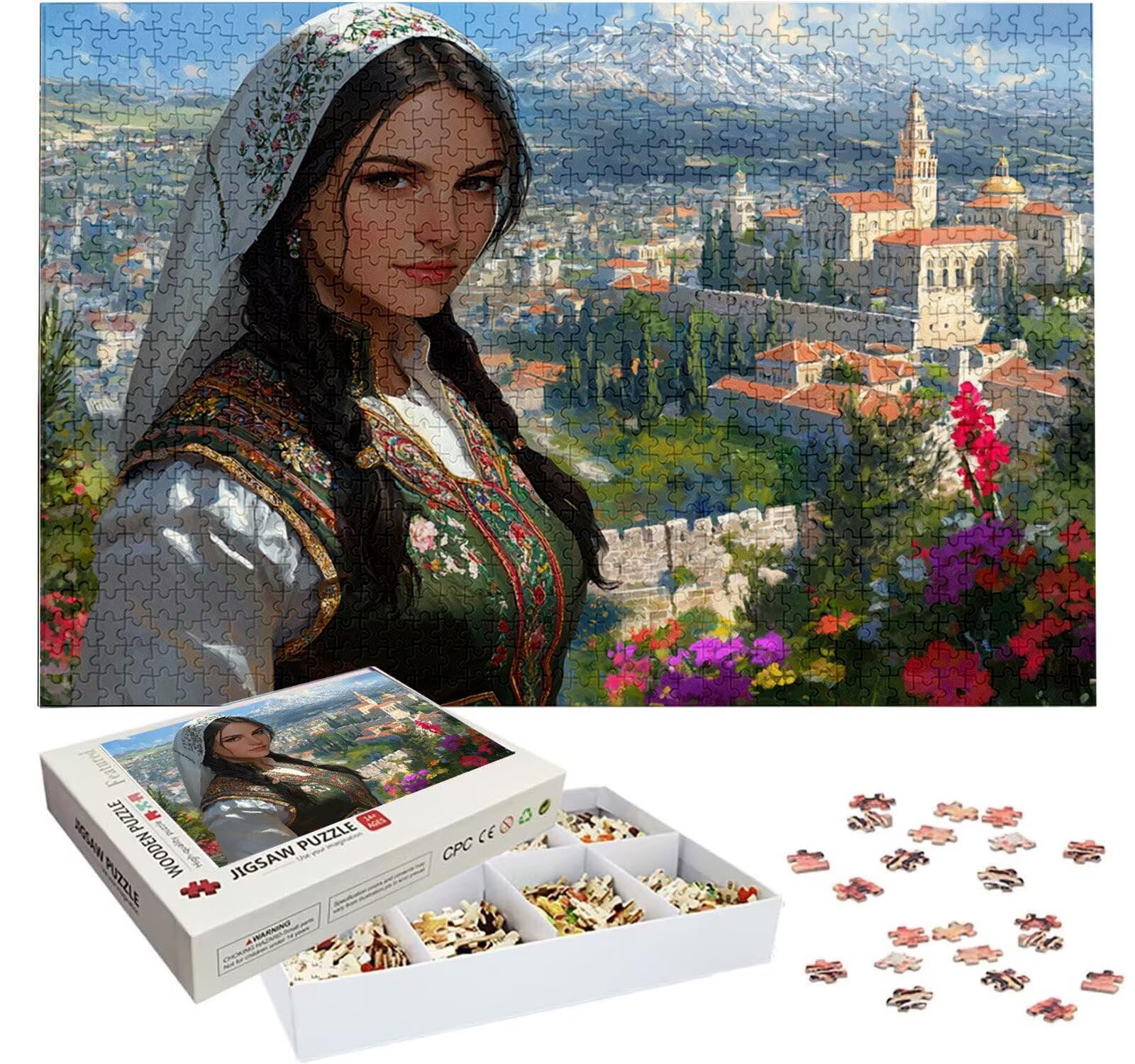 Spersonalizowane puzzle ze zdjęciami - stwórz własny obraz 1000-5000 sztuk, spersonalizowane puzzle HD, spersonalizowany prezent na Boże Narodzenie, rocznicę zaręczyny i urodziny, oryginalny pomysł na