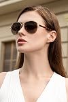CARFIA Lunettes de soleil polarisées pour femmes UV Protection Classic Pilot Lunettes de soleil sans nickel Cadre en métal de sécurité CA3216