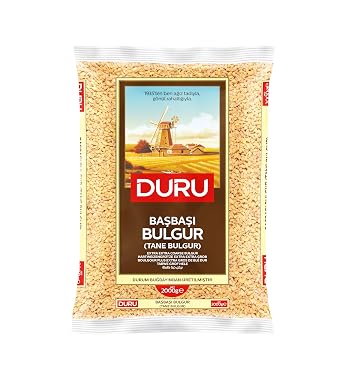 Duru Extra Extra Coarse Bulgur, 88.2oz 2500 g, Wheat Berries, 100% Natural and Certificated, High Fiber and Protein, Non-GMO, Great for Vegan Recipes, Better than Rice