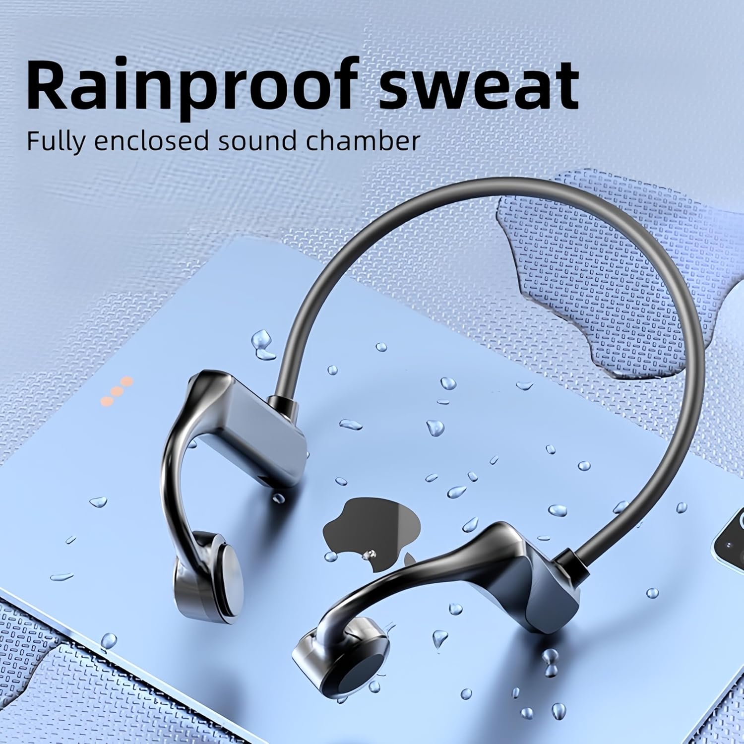 Bone Conduction Headphones:Open-Ear Sport Headphones for Running & Workout,Sweat Resistant