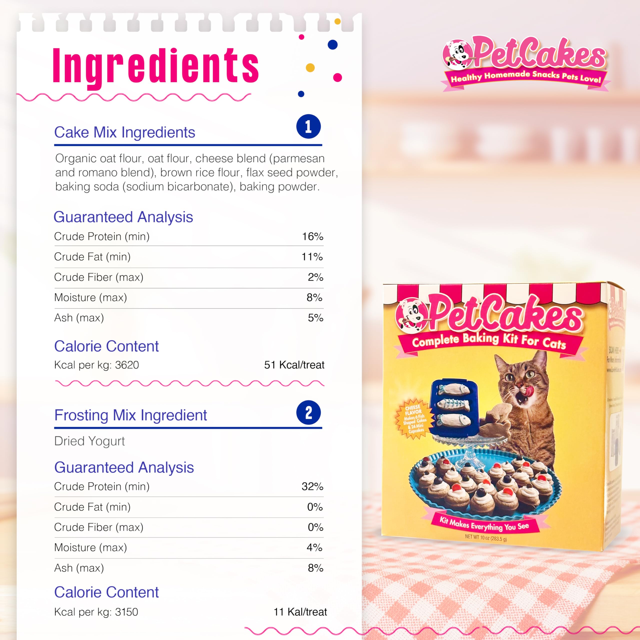 PetCakes Complete Baking Kit for Cats