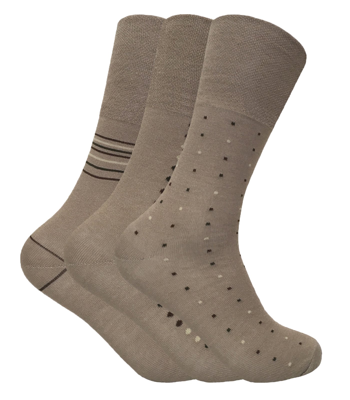 Sock Snob Mens Loose Fitting Top Bamboo Socks | 12 Pair Multipack Diabetic Friendly Socks with Soft Top