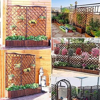 geedc25★送料無料★木製プランター②×3個 ベジテラスプランター ブラウンウッド /A(ブラウンウッド